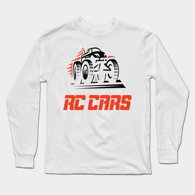 RC Cars Radio Controlled Car Racing Long Sleeve T-Shirt by ProjectX23Red